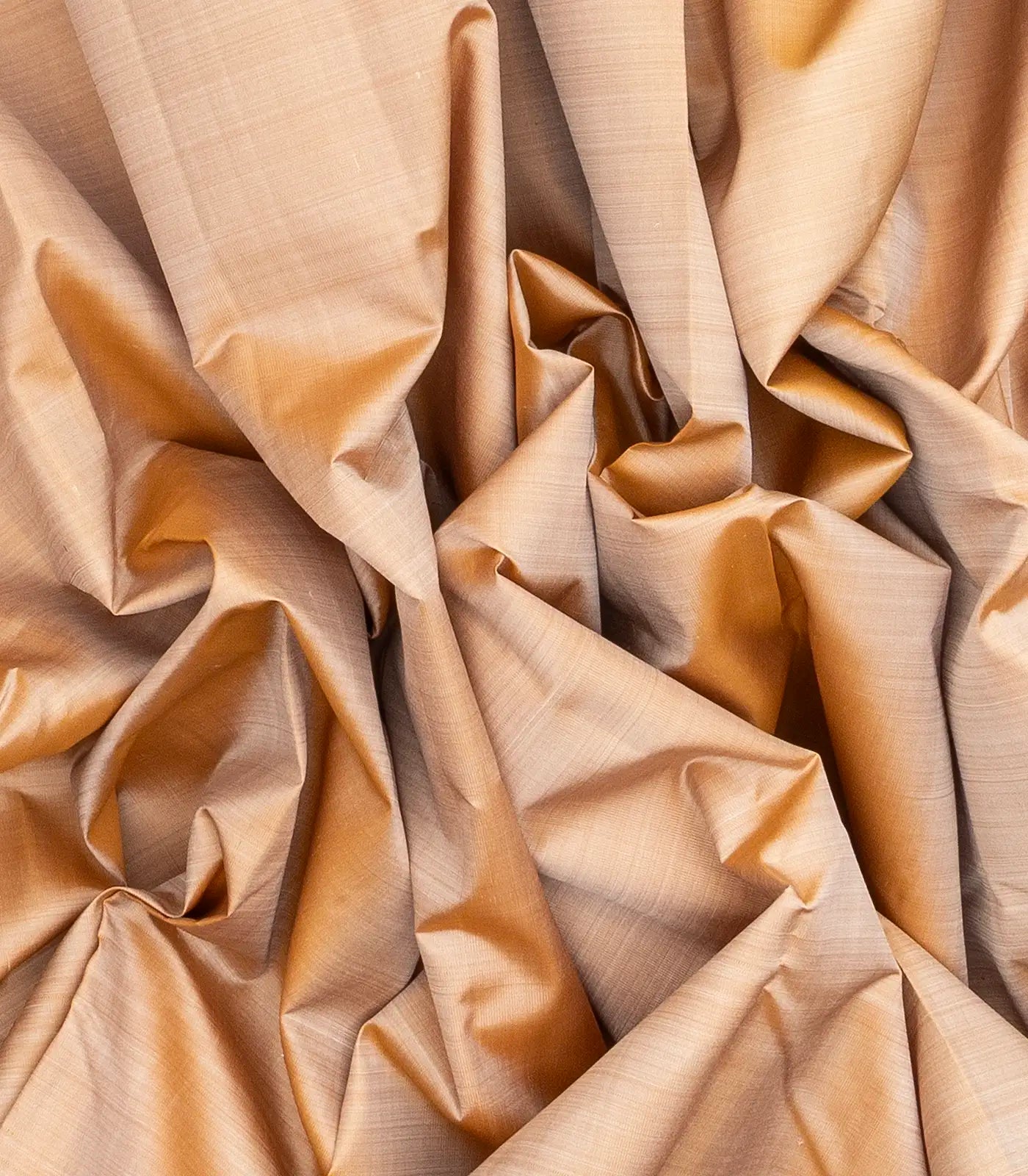 Cream Handloom Korvai Kanchipuram Silk Saree With Contrast Temple Border