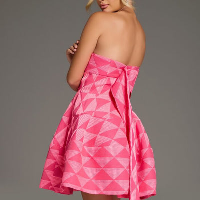 Jovani 34404 Short Mini Geometric Cocktail Dress