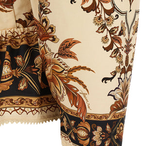 Farm Rio Majestic Garden Sand Blouse