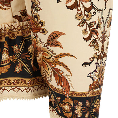 Farm Rio Majestic Garden Sand Blouse