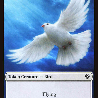 Bird Token (02) // Dinosaur Cat Token (16) [C20/C20 Set Symbol] [Commander 2020 Tokens] [Non-Foil]