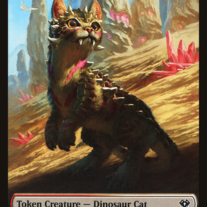 Bird Token (02) // Dinosaur Cat Token (16) [C20/C20 Set Symbol] [Commander 2020 Tokens] [Non-Foil]