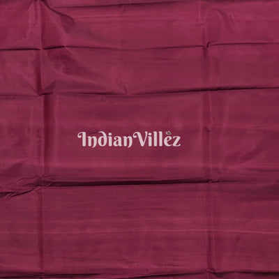 Wine Floral Designer Katan Silk Banarasi Saree
