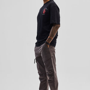 Chaos Black Oversized Fit T-Shirt