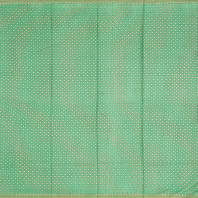 Off White Handloom Banarasi Silk Cotton Saree With Zari Checks