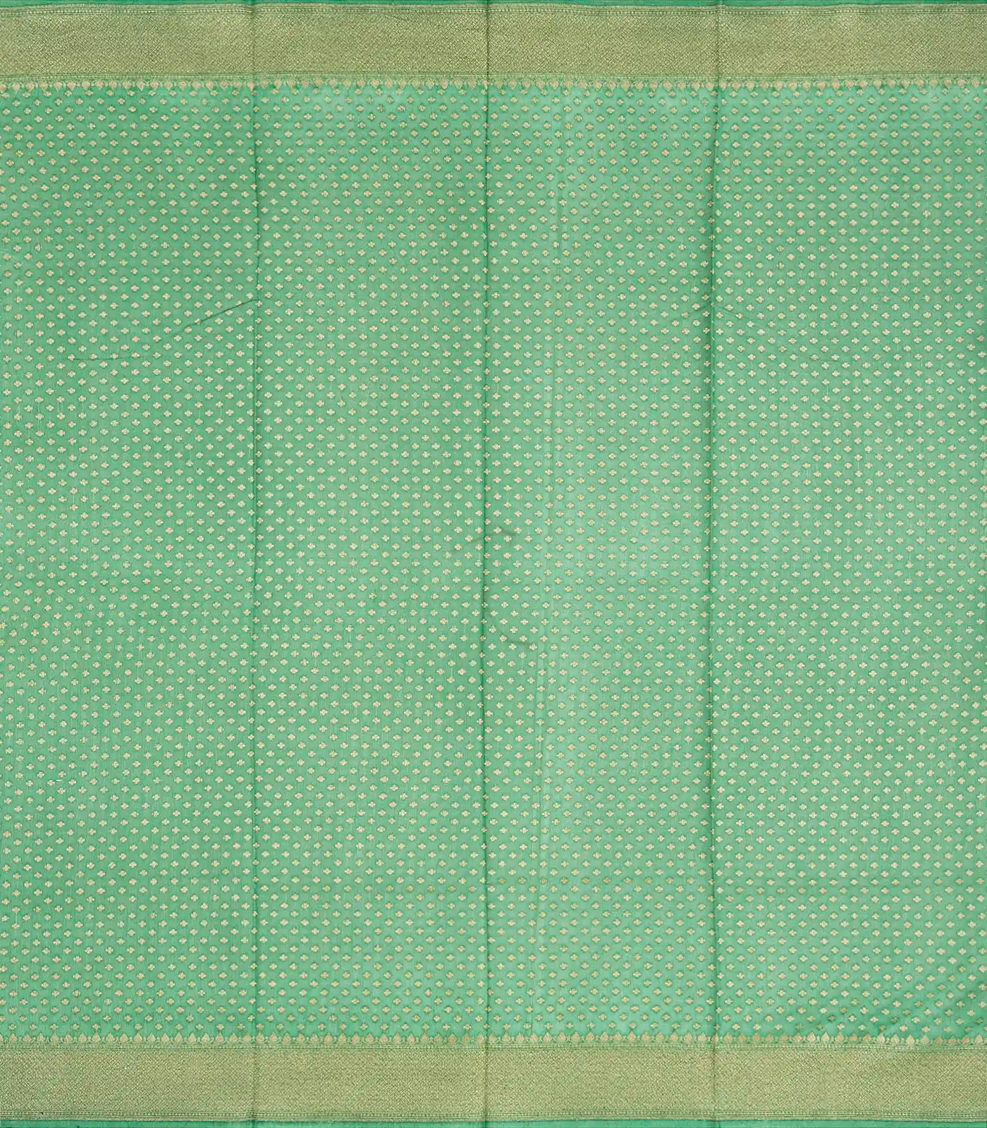 Off White Handloom Banarasi Silk Cotton Saree With Zari Checks