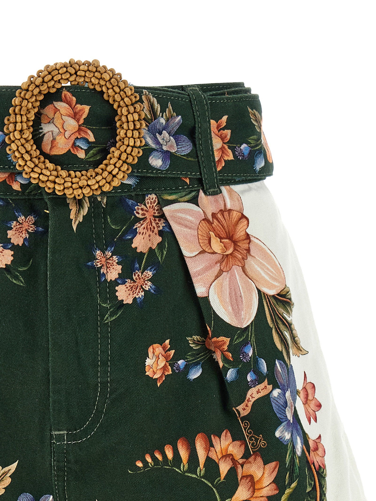 Farm Rio Green Berry Garden Shorts
