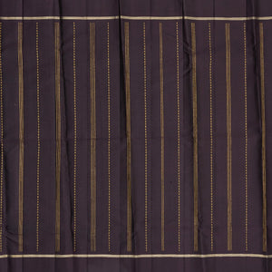 Green Handloom Kanchipuram Silk Saree With Zari Stripes