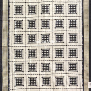 Black & White Ashwin Theme Pure Sambalpuri Silk Dupatta