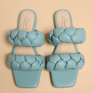 Blue Heron Braided Flats