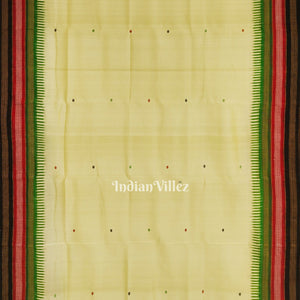 Lemon Yellow Kathiphera Odisha Ikat Khandua Silk Saree