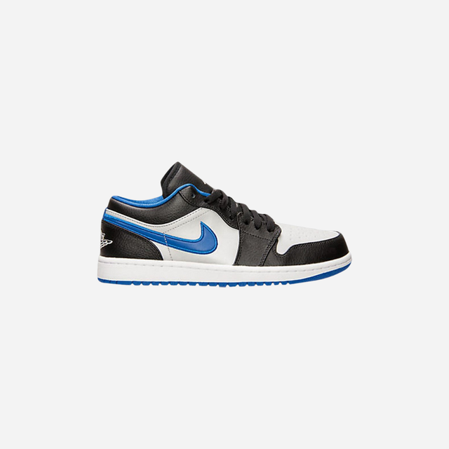 Nike Air Jordan 1 Low Black Game Royal Metallic Platinum
