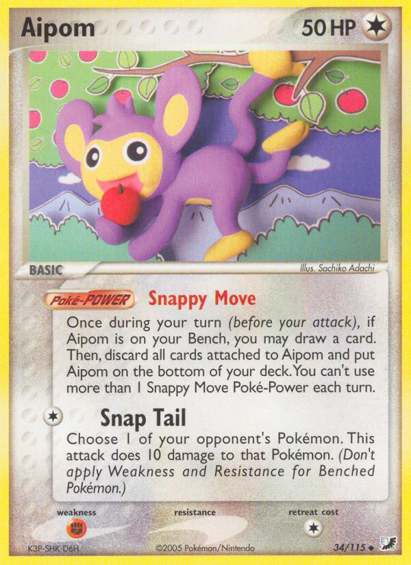 Aipom - 34/115 - Uncommon
