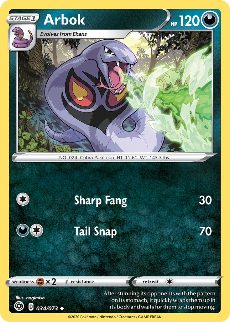 Arbok - 034/073 - Uncommon