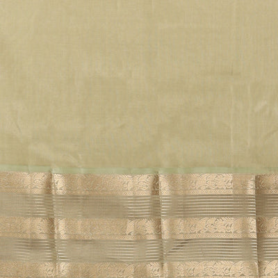 Purple buttas vasundhara elite silk saree with self intricate zari border & pallu of argyle pattern