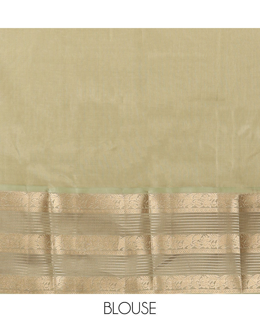 Purple buttas vasundhara elite silk saree with self intricate zari border & pallu of argyle pattern