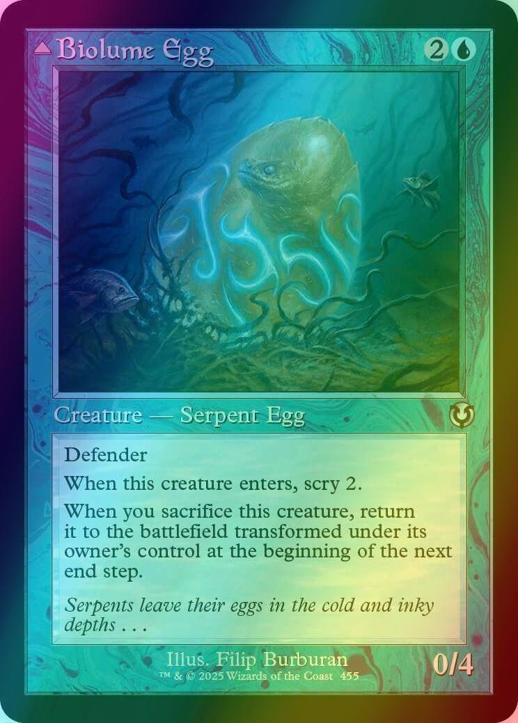 Biolume Egg // Biolume Serpent [455] [Retro Frame] [Innistrad Remastered] [Foil]