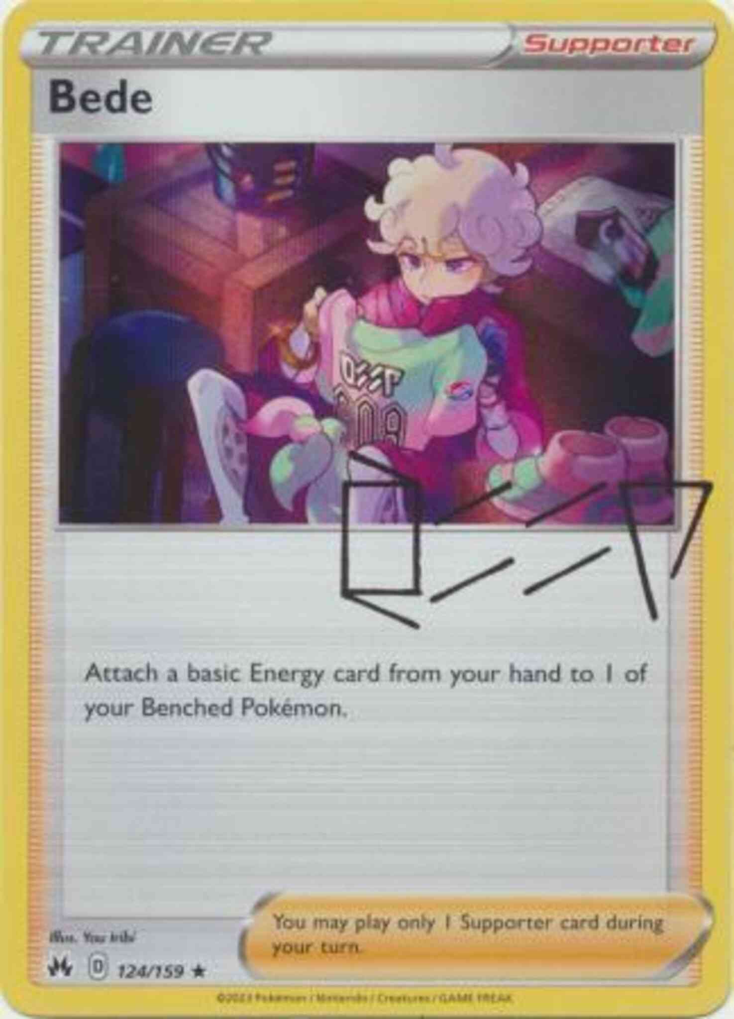 Bede - 124/159 - Rare Holo [swsh125-124] [Holo]