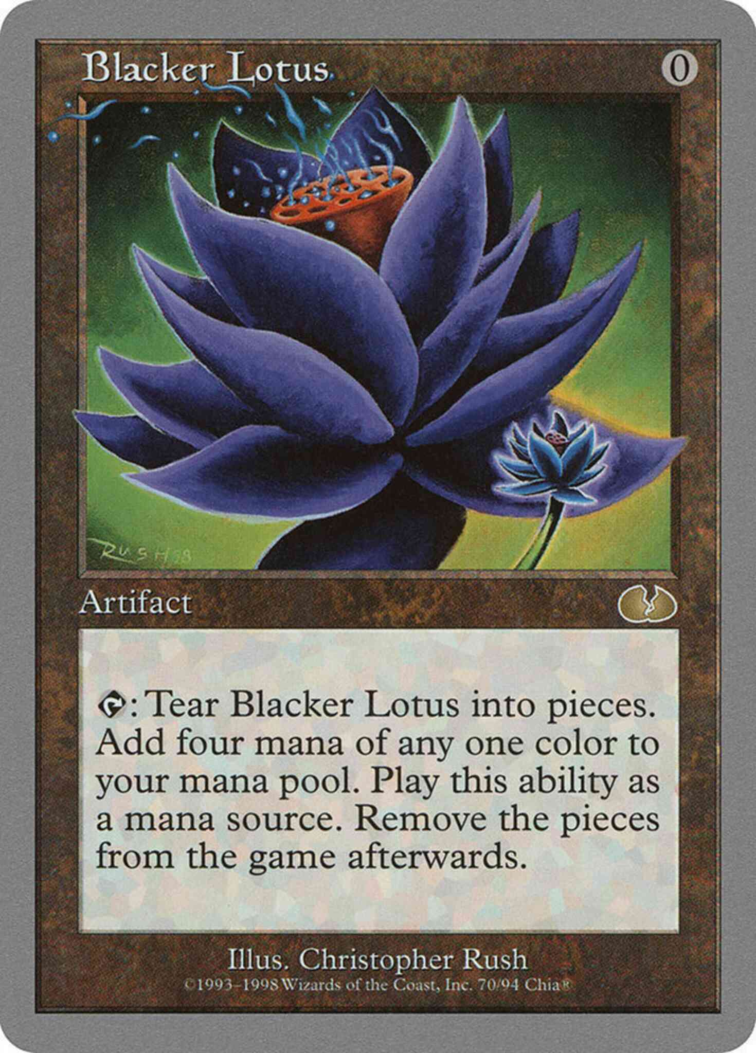 Blacker Lotus [70] [Unglued] [Non-Foil]