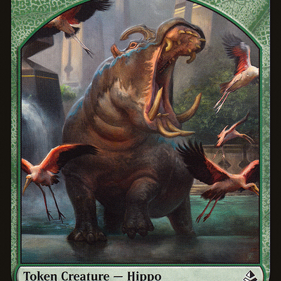 Aven Wind Guide Token (04) // Hippo Token (22) [Amonkhet Tokens] [Non-Foil]