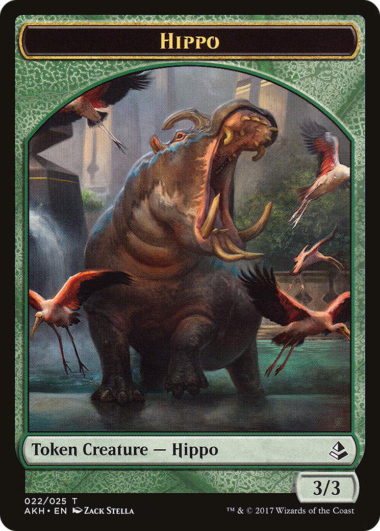 Aven Wind Guide Token (04) // Hippo Token (22) [Amonkhet Tokens] [Non-Foil]
