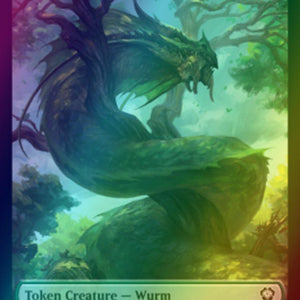 Bird Token (02) // Wurm Token (19) [DMU/DMC Set Symbol] [Dominaria United: Tokens] [Foil]