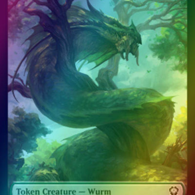 Bird Token (02) // Wurm Token (19) [DMU/DMC Set Symbol] [Dominaria United: Tokens] [Foil]