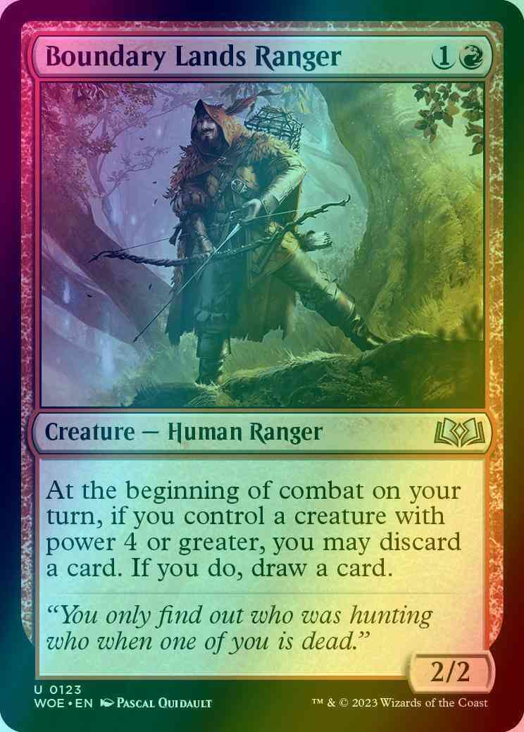 Boundary Lands Ranger [123] [Wilds of Eldraine] [Foil]