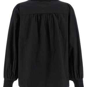 Farm Rio Black Embroidered Shirt