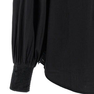 Farm Rio Black Embroidered Shirt