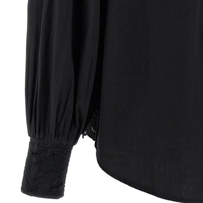 Farm Rio Black Embroidered Shirt
