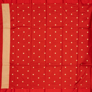 Midnight Blue Handloom Banarasi Silk Saree With Bird Buttas & Contrast Border