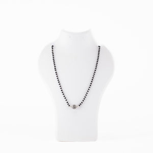 Silver Black Beads Mangalsutra