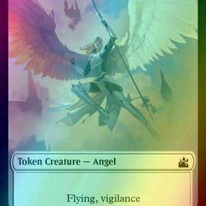 Angel Token (03) // Elf Knight Token (15) [Ravnica Remastered: Tokens] [Foil]
