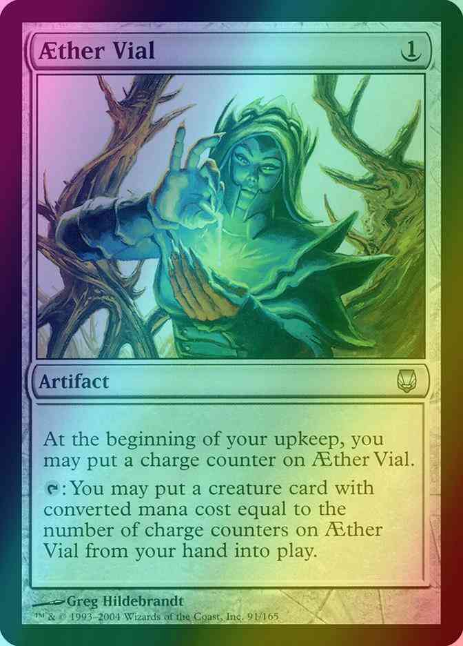 Aether Vial [91] [Darksteel] [Foil]