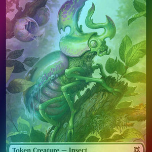 Angel Warrior Token (01) // Insect Token (07) [Zendikar Rising Tokens] [Foil]