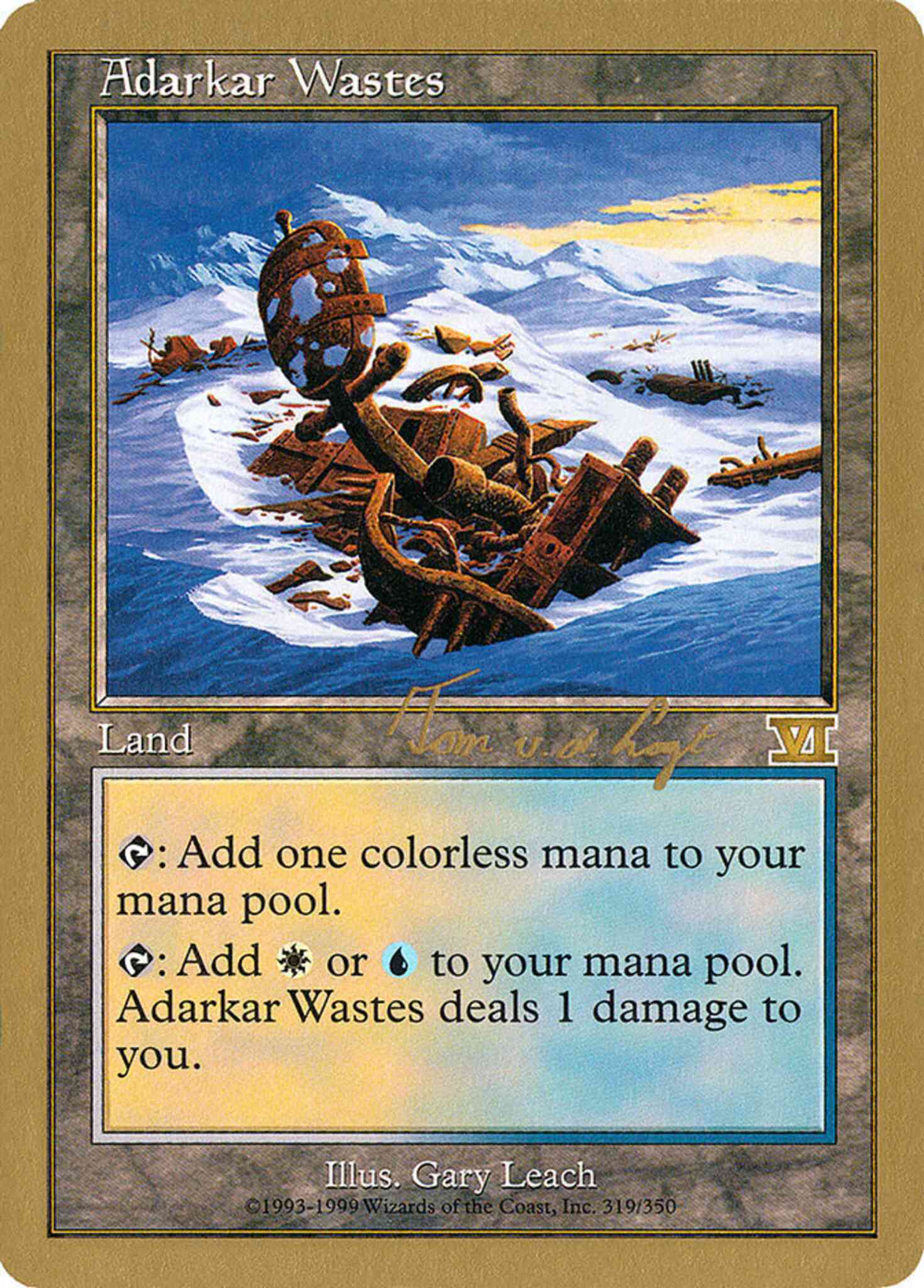 Adarkar Wastes [tvdl319] [World Championship Decks 2000] [Non-Foil]