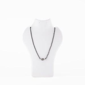 Real Black and Silver Beads Mangalsutra for Women