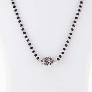 Real Black and Silver Beads Mangalsutra for Women