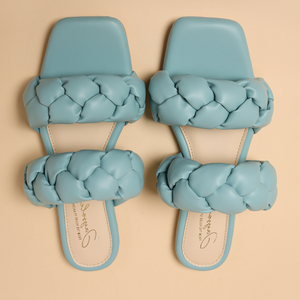 Blue Heron Braided Flats