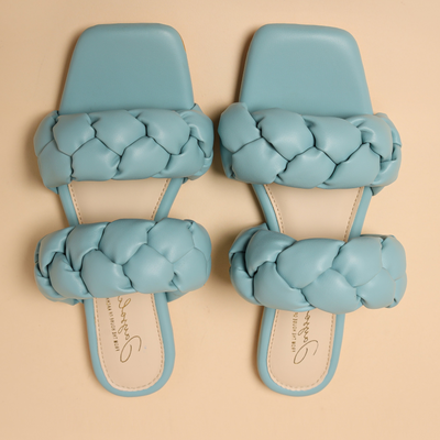 Blue Heron Braided Flats