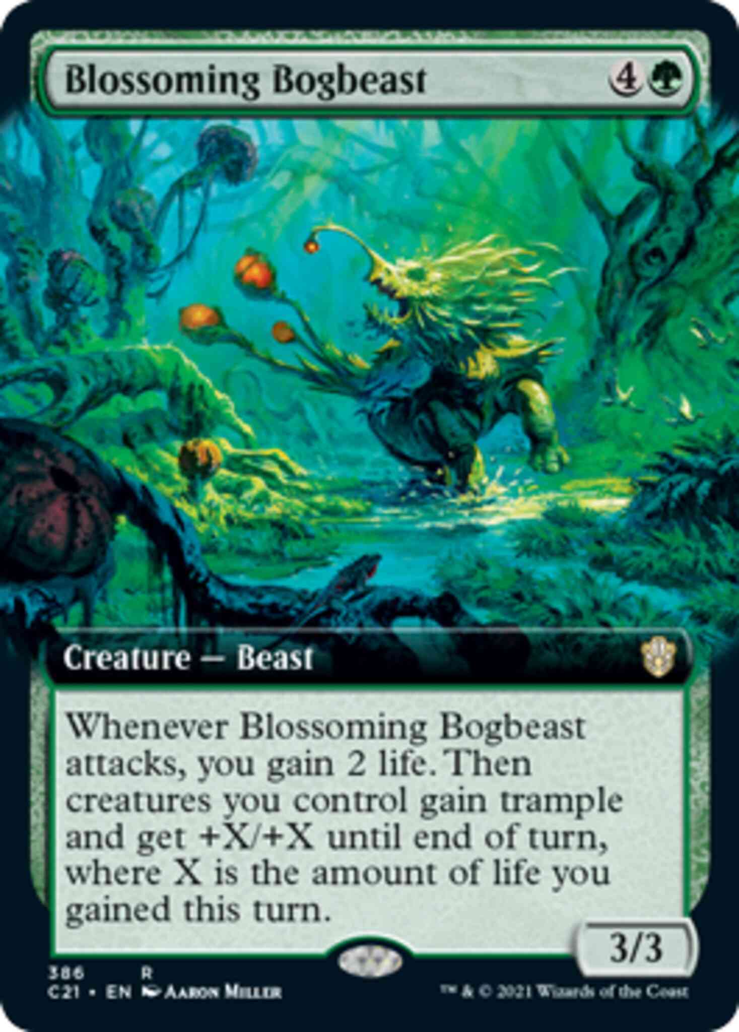 Blossoming Bogbeast [386] [Extended Art] [Commander 2021] [Non-Foil]