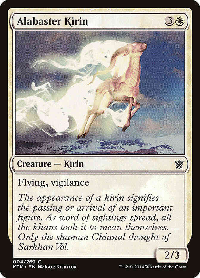 Alabaster Kirin [4] [Khans Of Tarkir] [Non-Foil]