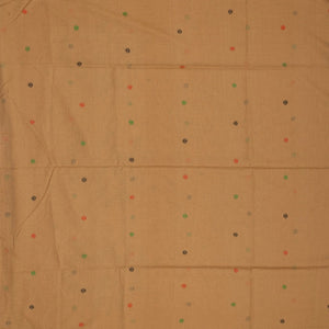 Beige Handloom Bengal Cotton Saree With Mango Motifs