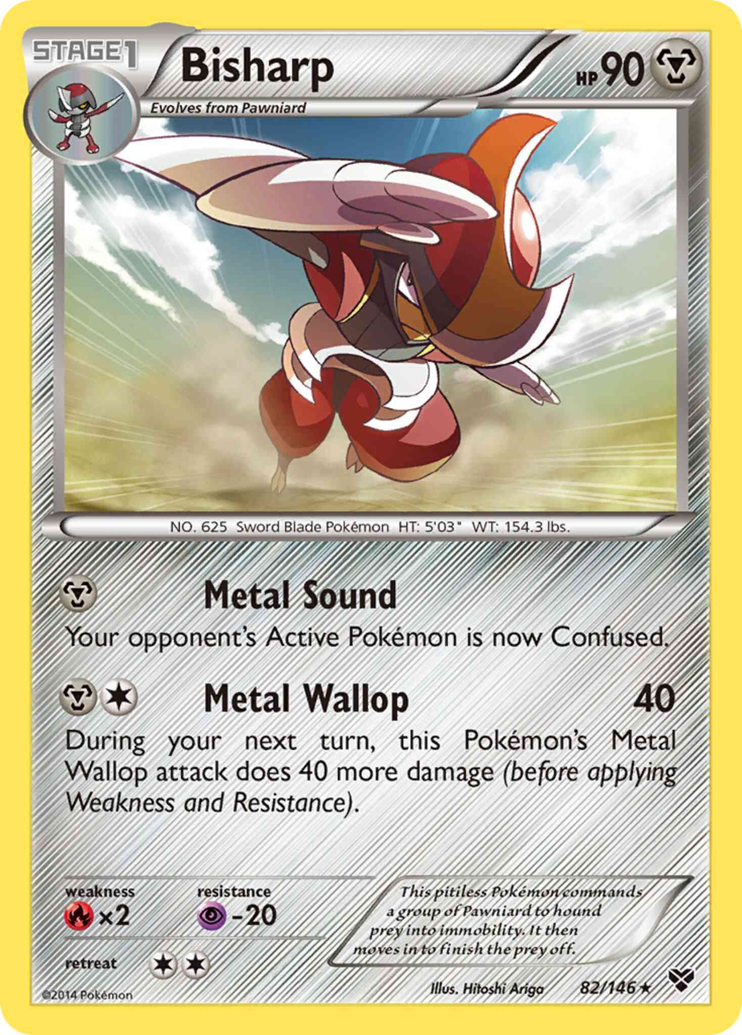 Bisharp - 82/146 - Rare [xy1-82] [Non-Holo]