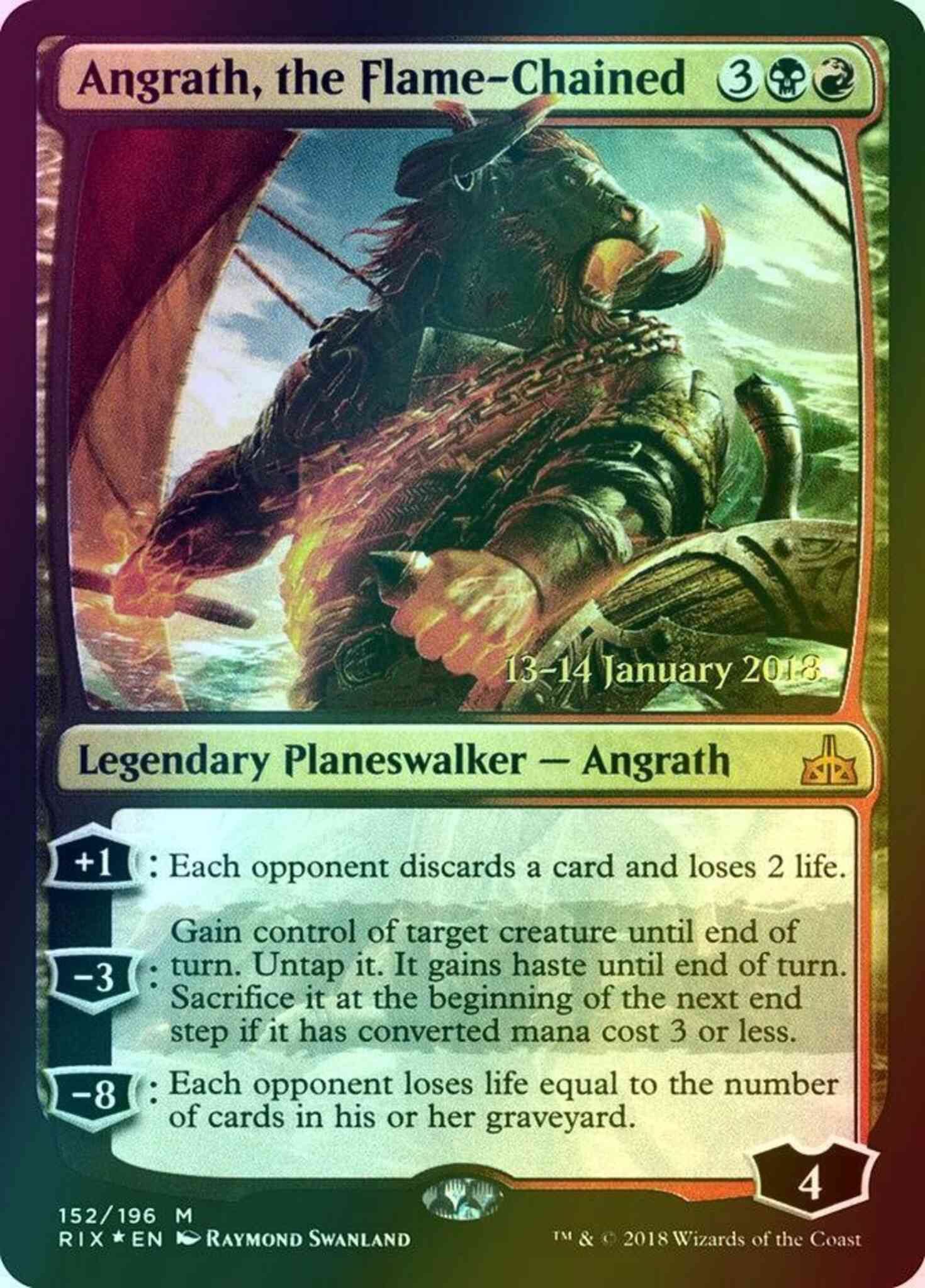 Angrath, the Flame-Chained [152s] [Rivals of Ixalan Promos] [Foil]