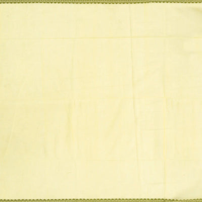 Lemon Yellow Handloom Bengal Cotton Saree With Floral Buttas