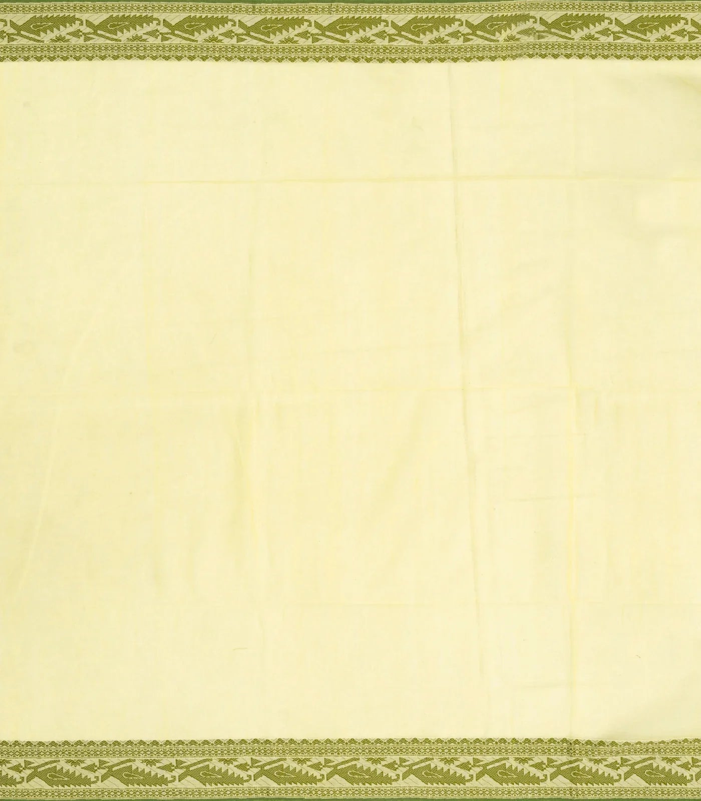 Lemon Yellow Handloom Bengal Cotton Saree With Floral Buttas