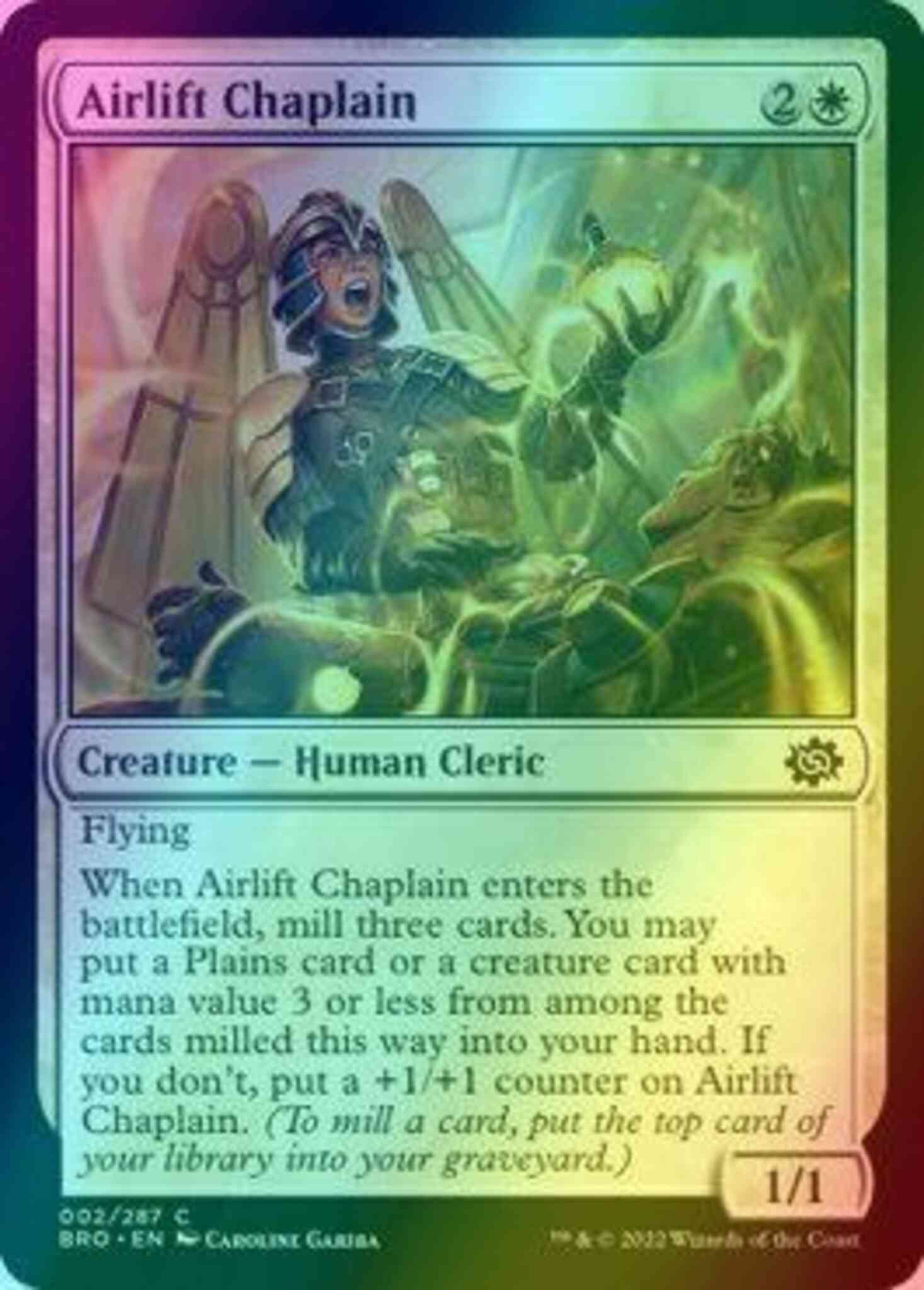 Airlift Chaplain [2] [The Brothers' War] [Foil]