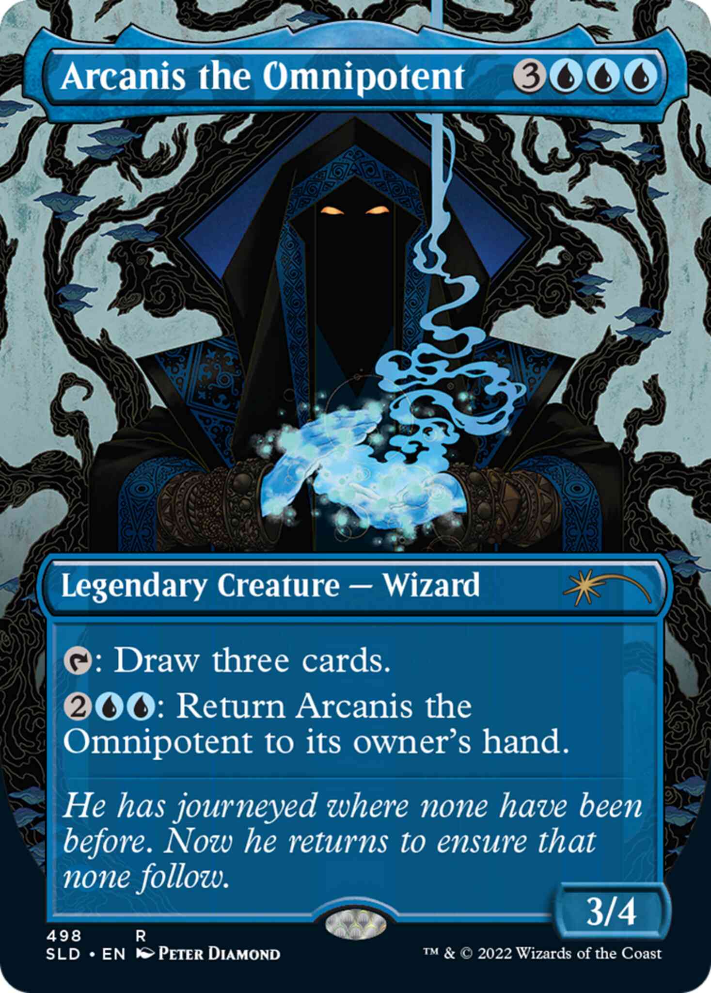 Arcanis the Omnipotent [0498] [Borderless] [Rule the Room] [Secret Lair Drop] [Non-Foil]